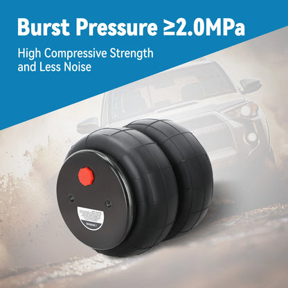 2X 2600lbs Air Suspension Bags Single Port 1/2" NPT for Universal