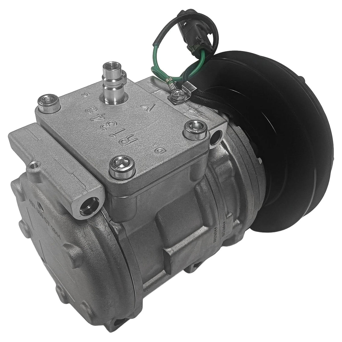 A/C Compressor w/Single Groove & Clutch for John Deere Excavator (CO10877C, 168304)