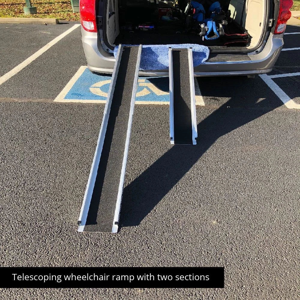 Titan Ramps Telescoping Aluminum Wheelchair Ramp for (600 lb)