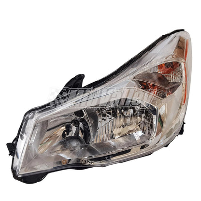 Left Headlight Halogen Chrome Bezel for Subaru Forester (2014–2016)