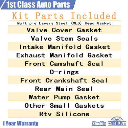 Engine Full Gasket Set for Ford F-150 Mustang 5.0L V8 (2011–2014)