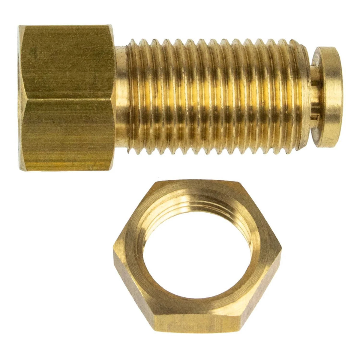 Push-to-Connect Fitting Bulkhead Union for Air Tubing (1/4", 1/8" NPT)
