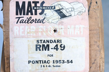 Rear Floor Mat for Pontiac (1953–1954) RM-49 NOS