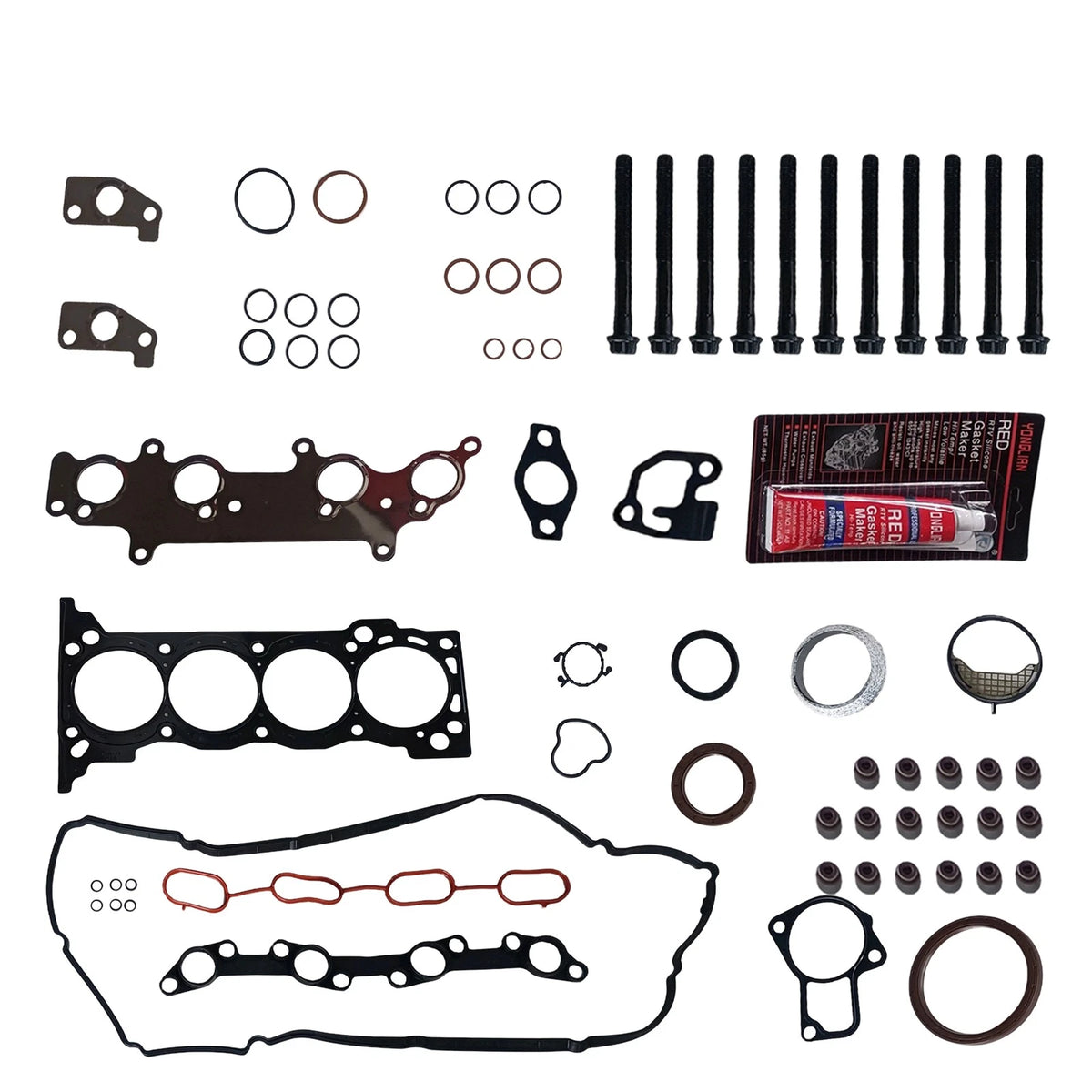 2TRFE Full Gasket Set with Head Bolts for Toyota Tacoma (2005–2010)