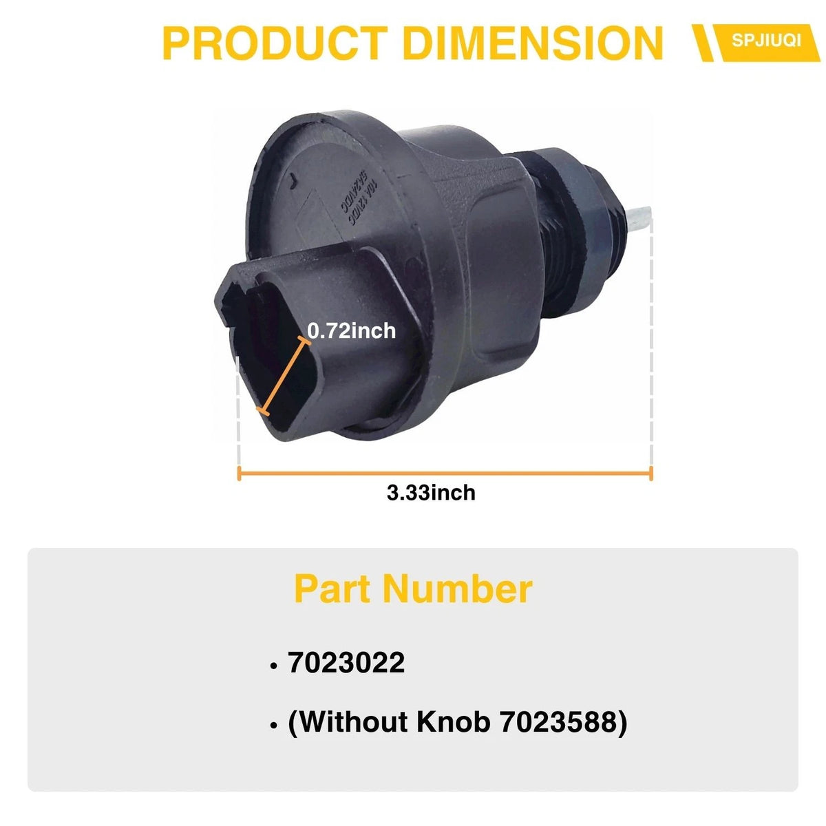 Keyless Rotary Switch for Bobcat DX19 A770 S450 S510 S530 E17 E19 E20 E25 E26