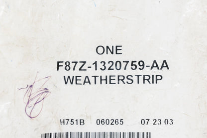 Weatherstrip for Ford F87Z-1320759-AA (NOS)