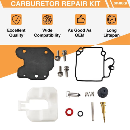 2Pcs Carburetor Repair Kit 67C-W0093-01-00 for Mercury Outboard (30-40HP)