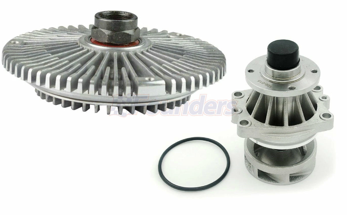 Water Pump, Gasket & Fan Clutch Set for BMW E36 E34 E39 E46 E53 (1992–2006)
