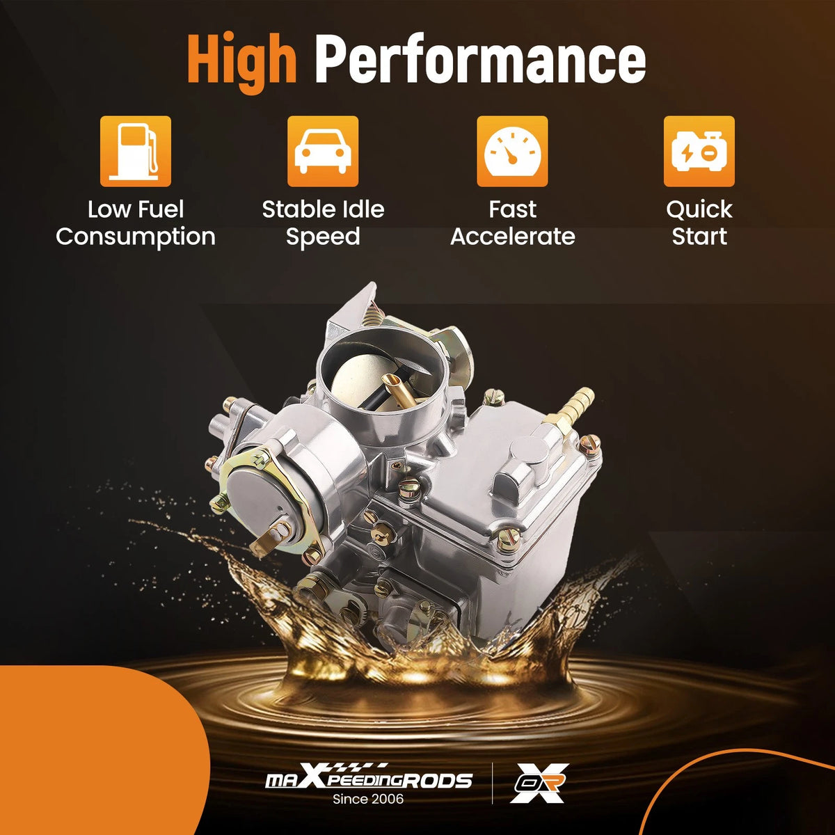 1 Barrel Carburetor for VW 1600cc 1.6L Dual Port (1971–1979) 113129031K 37Pict-3