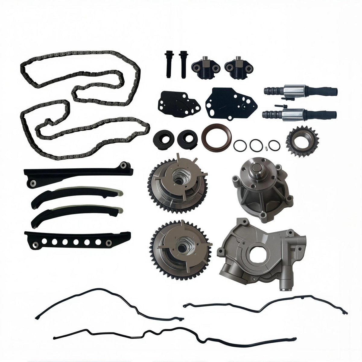 Timing Chain Kit with Oil Water Pump Cover Gasket for Ford Expedition F150