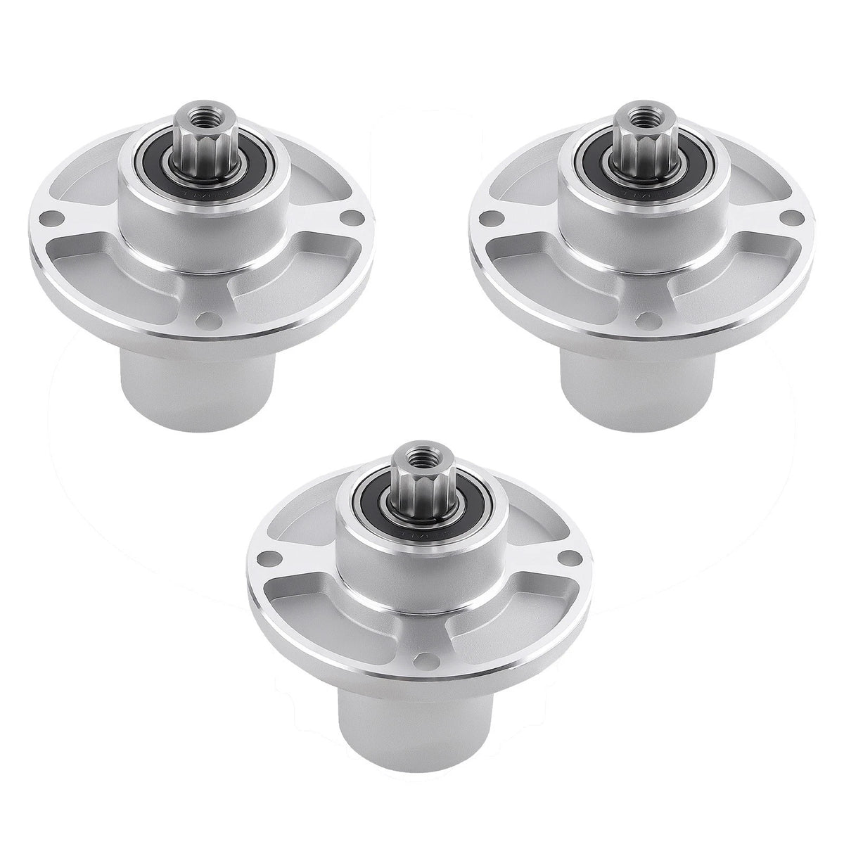 3X Mower Spindles for Hustler Sport 42" 48" 54" Deck (601804 607418) Aluminum
