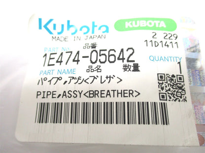 Breather Pipe Assembly for Kubota V3800 V3800DI V3800DICR (1E474-05642)