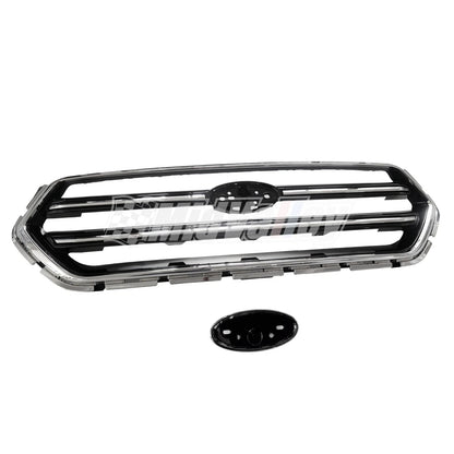 Front Upper Grille Gloss Black & Chrome for Ford Escape (2017–2019)