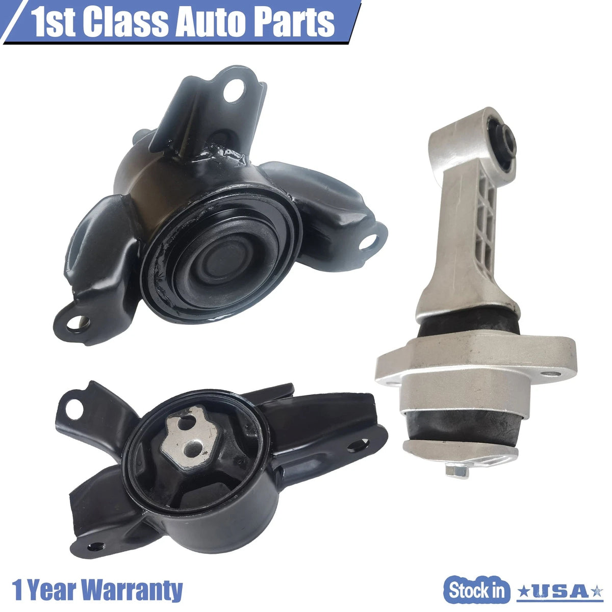 3PCS Engine & Trans Mount for Hyundai Elantra Kia Rio Forte (2011–2017)