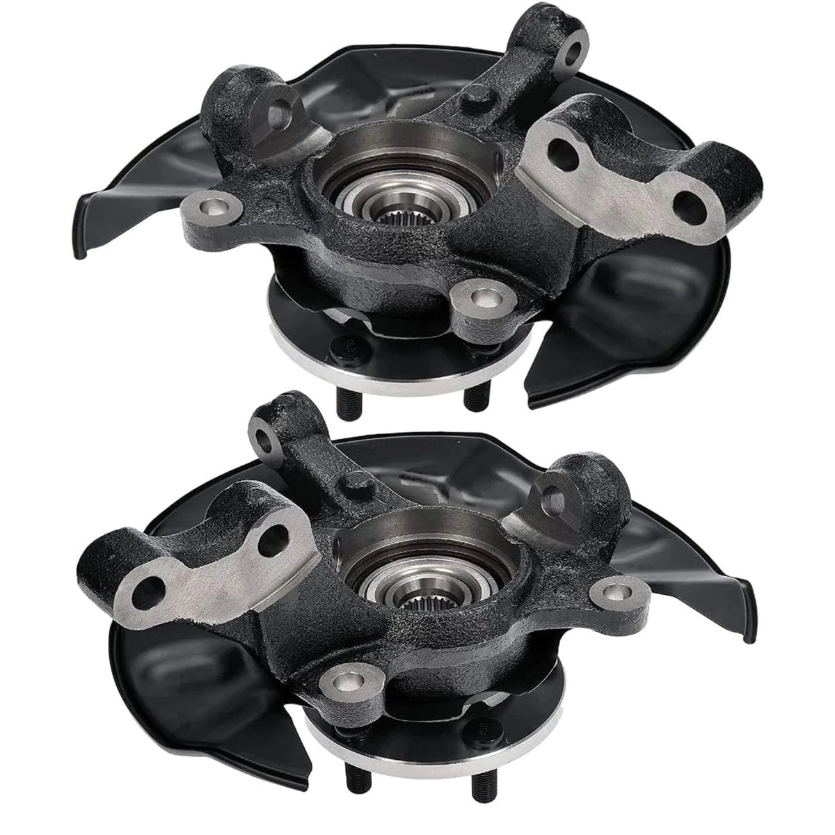 Pair Front Wheel Bearing Hub Steering Knuckle for Toyota Corolla (2003–2008)
