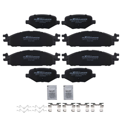 Set of 4 Brake Pads for Ford Explorer Flex Taurus Lincoln MKS MKT (D1377)
