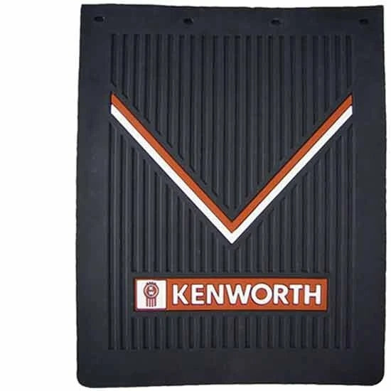 Set of 2 Black Rubber Mud Flaps for Kenworth (24 X 30 Inch)