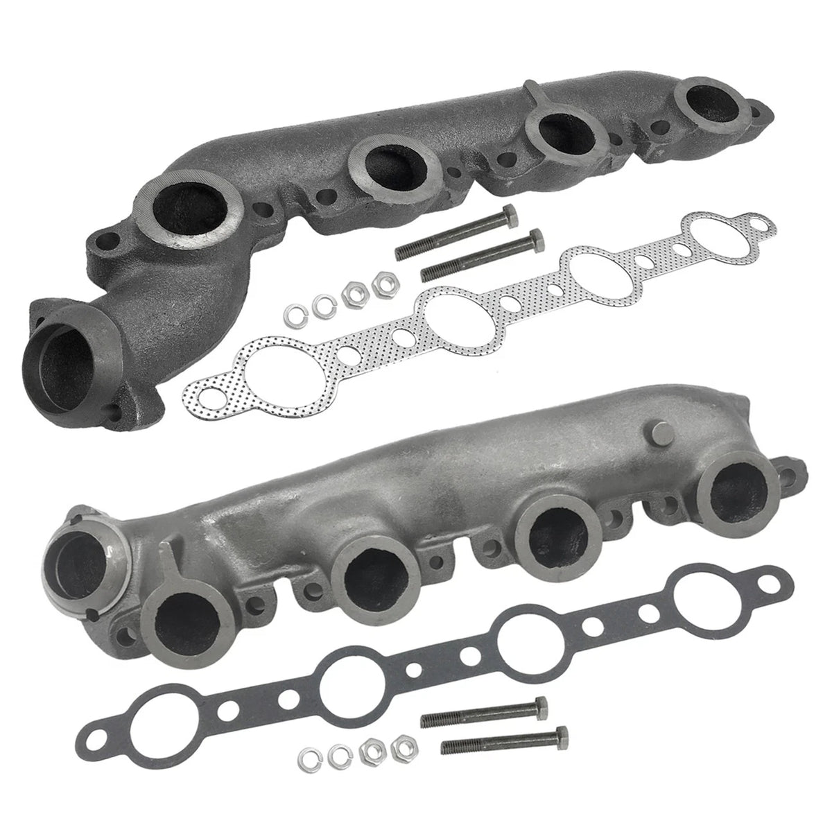 2PC Exhaust Manifold for Ford F250 F350 E350 Super Duty Diesel (1998–2003) 674-745