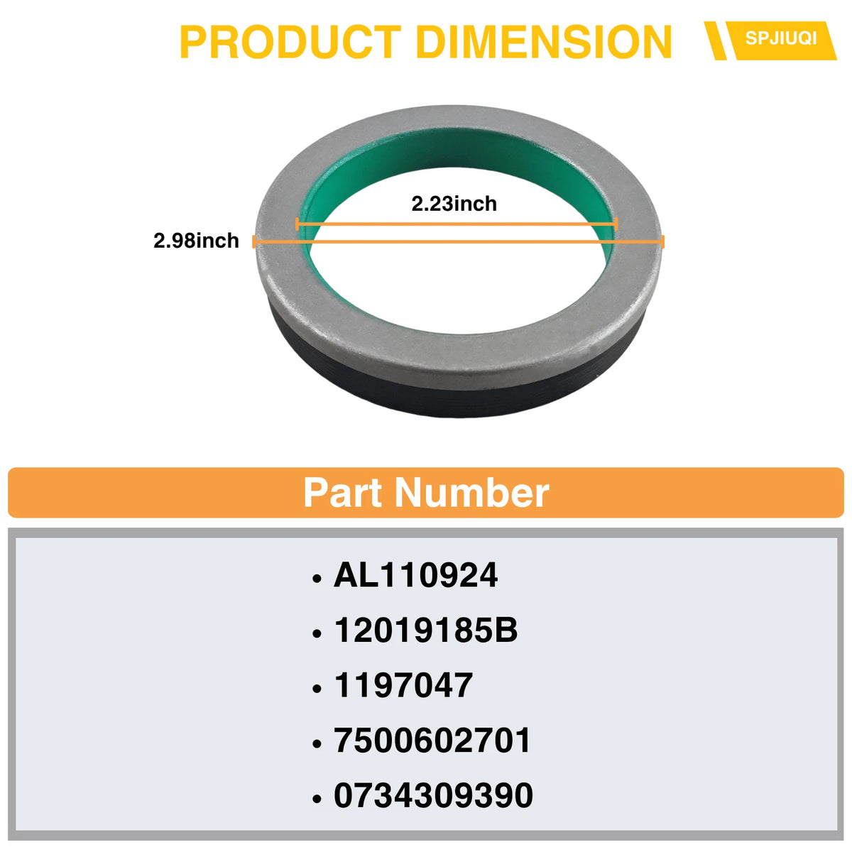 Sealing Ring AL110924 12019185B 1197047 7500602701 for John Deere