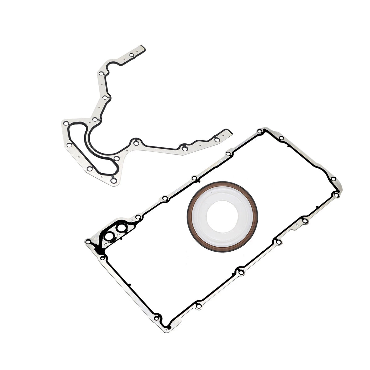 Engine Rear Main Seal & Oil Pan Gasket Kit for Chevy GMC 4.8 5.3 6.0 6.2L V8 (2000–2023)