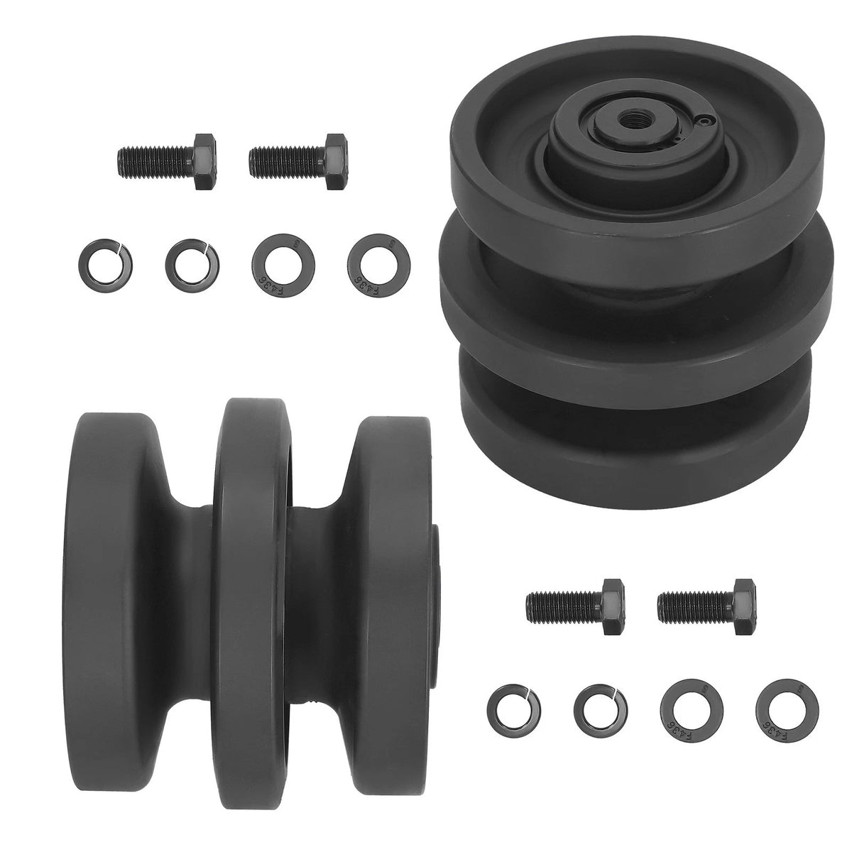 Set of 2 Lower Idler Rollers for Bobcat T250 T250H T300 T300H (2000–2023) 6689371 6732901