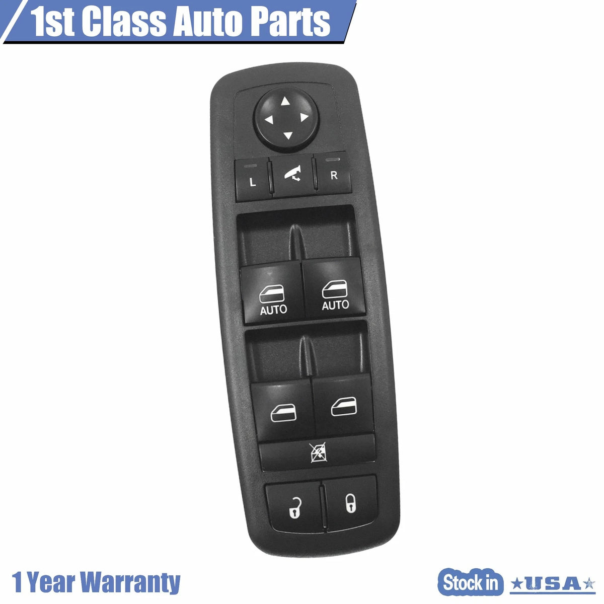 Left Master Power Window Switch for Chrysler Town & Country, Dodge Grand Caravan