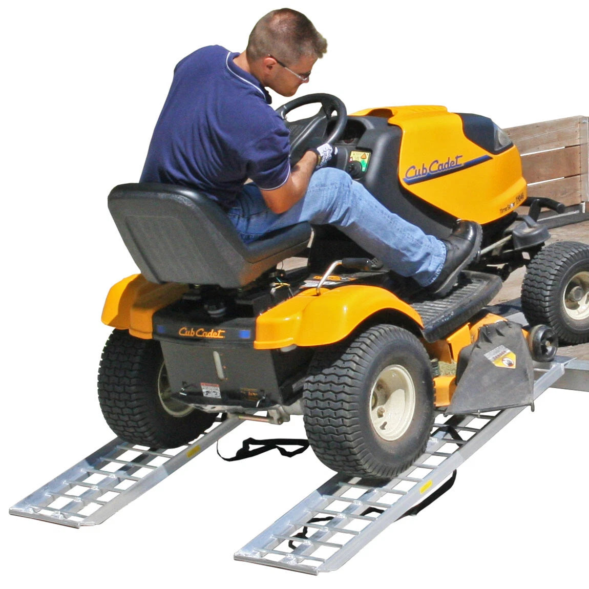 Black Widow Aluminum Straight Dual Runner ATV Trailer Ramps (5')