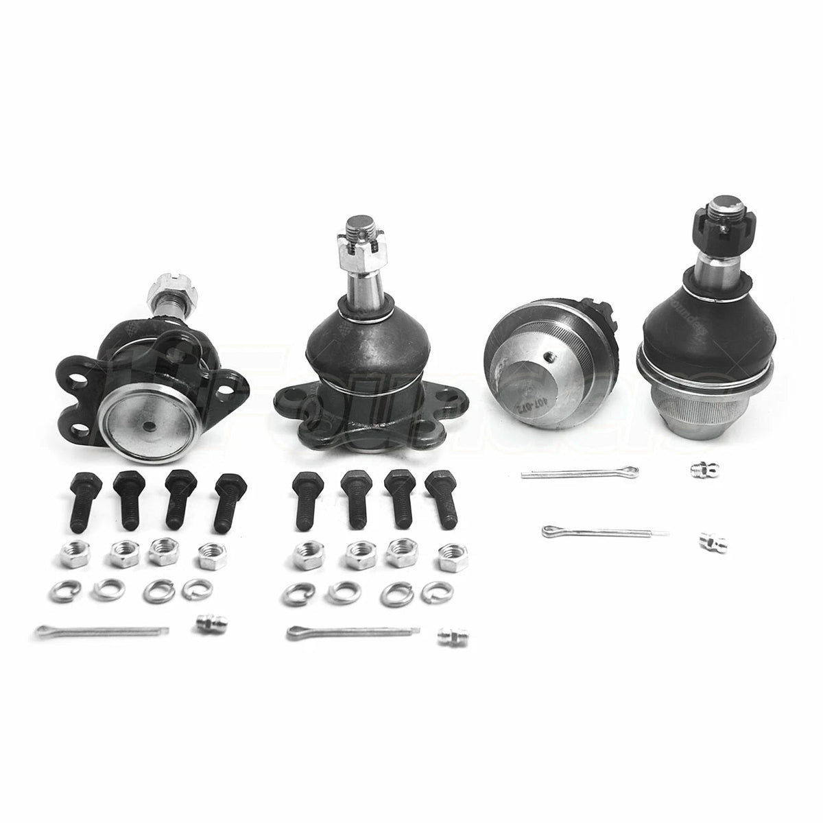 Set of 4 Suspension Lower Upper Ball Joints for Chevy GMC K1500 K2500 (1990–1999)