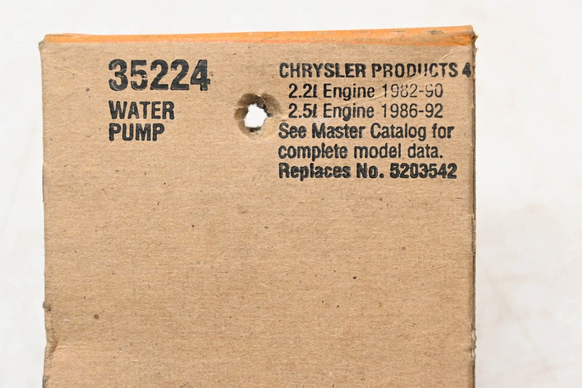Water Pump Gasket for Fel-Pro 35224, 5203542 (NOS)