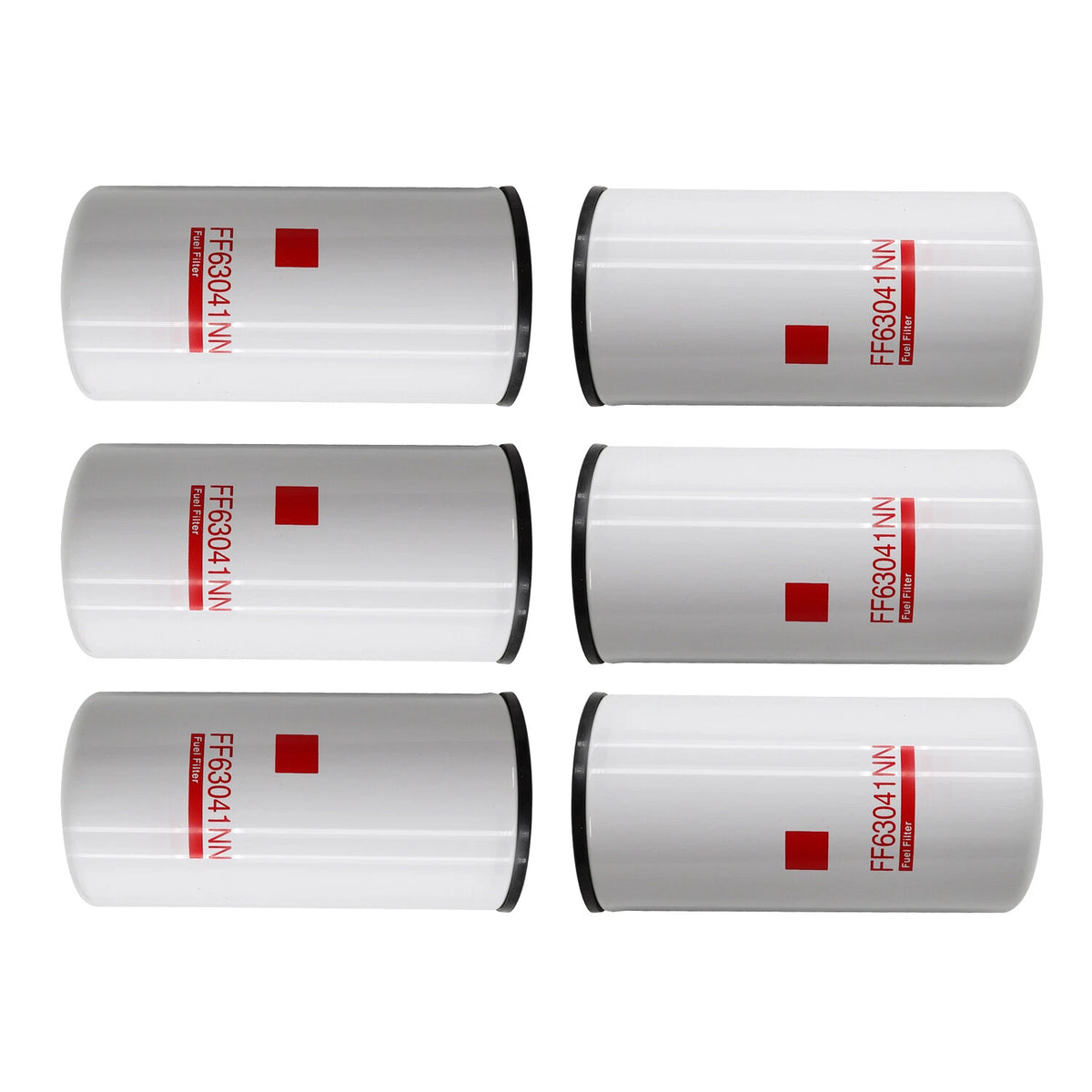 Set of 6 Fuel Filters for Cummins FF63041 (Fits FF63041, 5526400, FF63041NNEB)