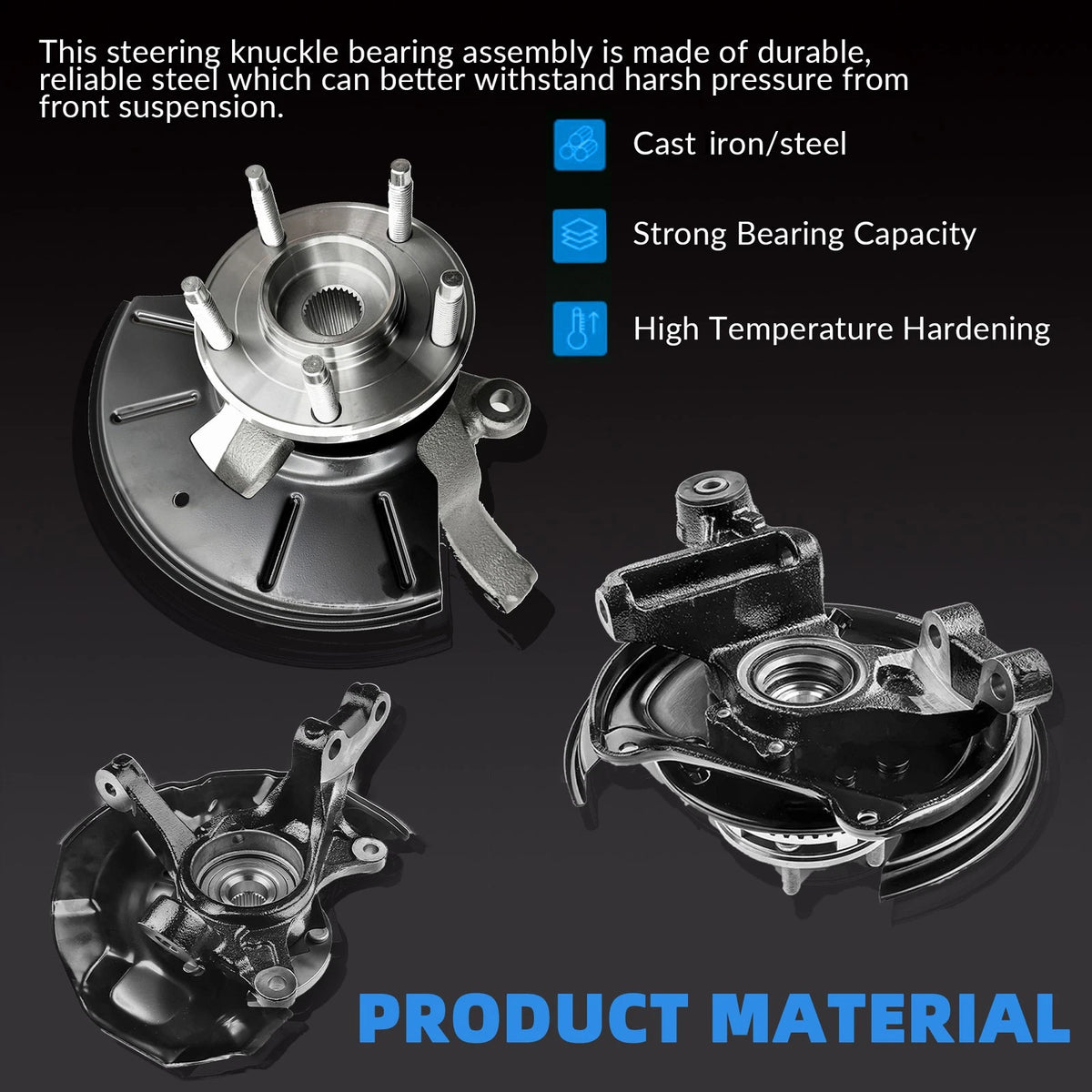 Right Wheel Bearing Hub Knuckle Assembly for Ford Escape Mazda Tribute (2005–2012)