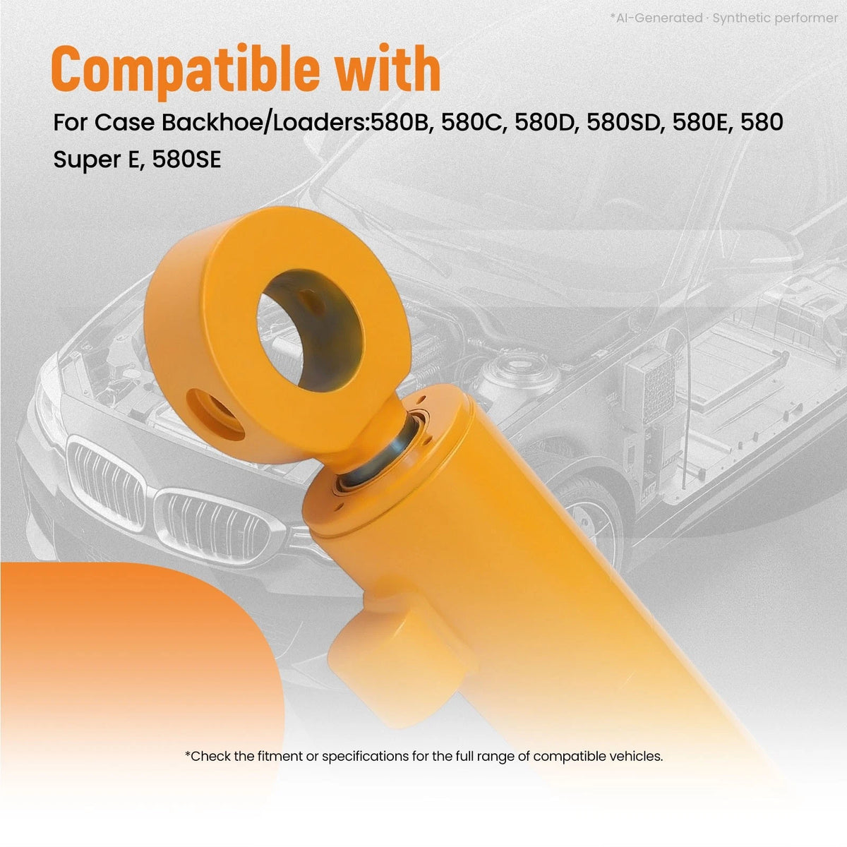 Boom Cylinder Assembly for Case Backhoe Loaders 580D 580E 580SD 580SE (G33881)