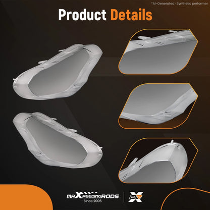 Headlamp Cover Lens Pair for BMW X5 (2007–2013) 63117288996 Clear