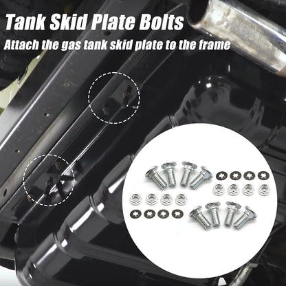 Set of 8 Gas Tank Skid Plate Bolts for Jeep Wrangler TJ/LJ (1997–2006) Grade 8 Zinc