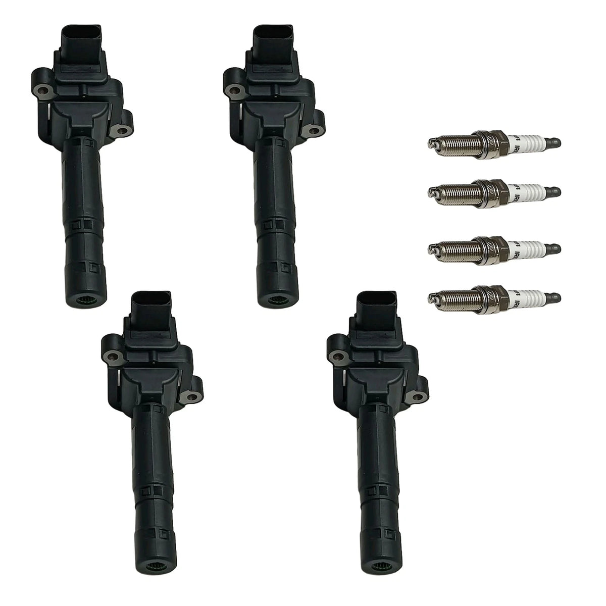 Set of 4 Ignition Coils & 4 Spark Plugs for Mercedes-Benz C230 (2003–2007)