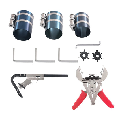11PC Engine Piston Ring Compressor Tool Set 53-175mm