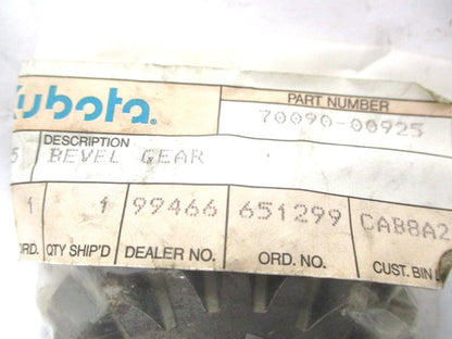 Bevel Gear for Kubota B36 Rotary Tiller (OEM 70090-00925)