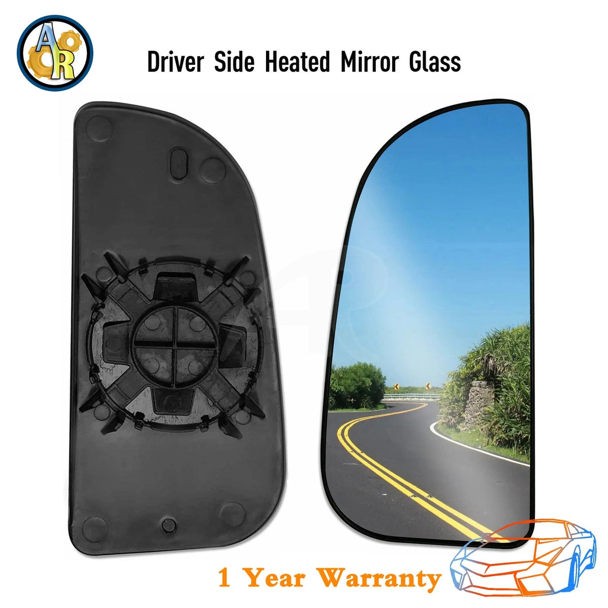 Towing Mirror Spotter Glass for Dodge Ram 1500 2500 3500 (2010–2018)