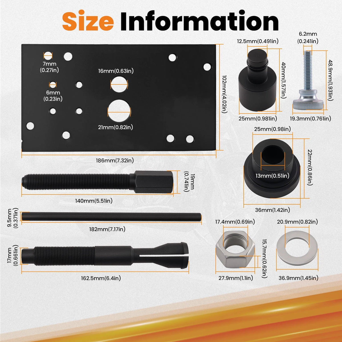Inner Camshaft Bearing Remover Installer Tool for Harley FLHR FLHRXS (2008–2023)