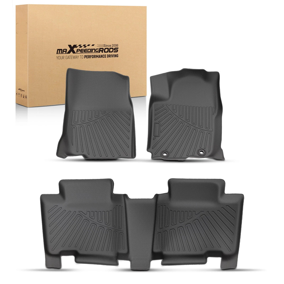 Set of 4 Anti-Slip Floor Mats Liner for Toyota RAV4 (2013–2018) TPE All-Weather