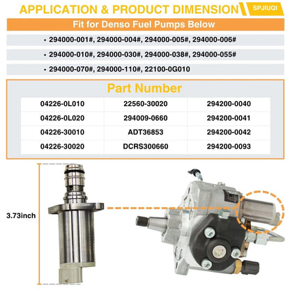 Suction Control Valve SCV for Toyota Hilux 1KD-FTV 2KD-FTV (2005–2015)