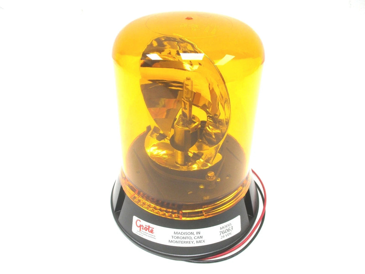 Grote Flush Mount Rotating Beacon Yellow 24V for (76063)