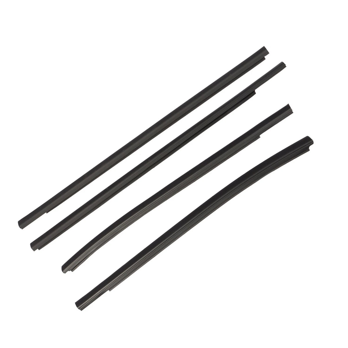 Set of 4 Door Belt Line Weatherstrip Rubber Seal for Ford Ranger (2011–2021)