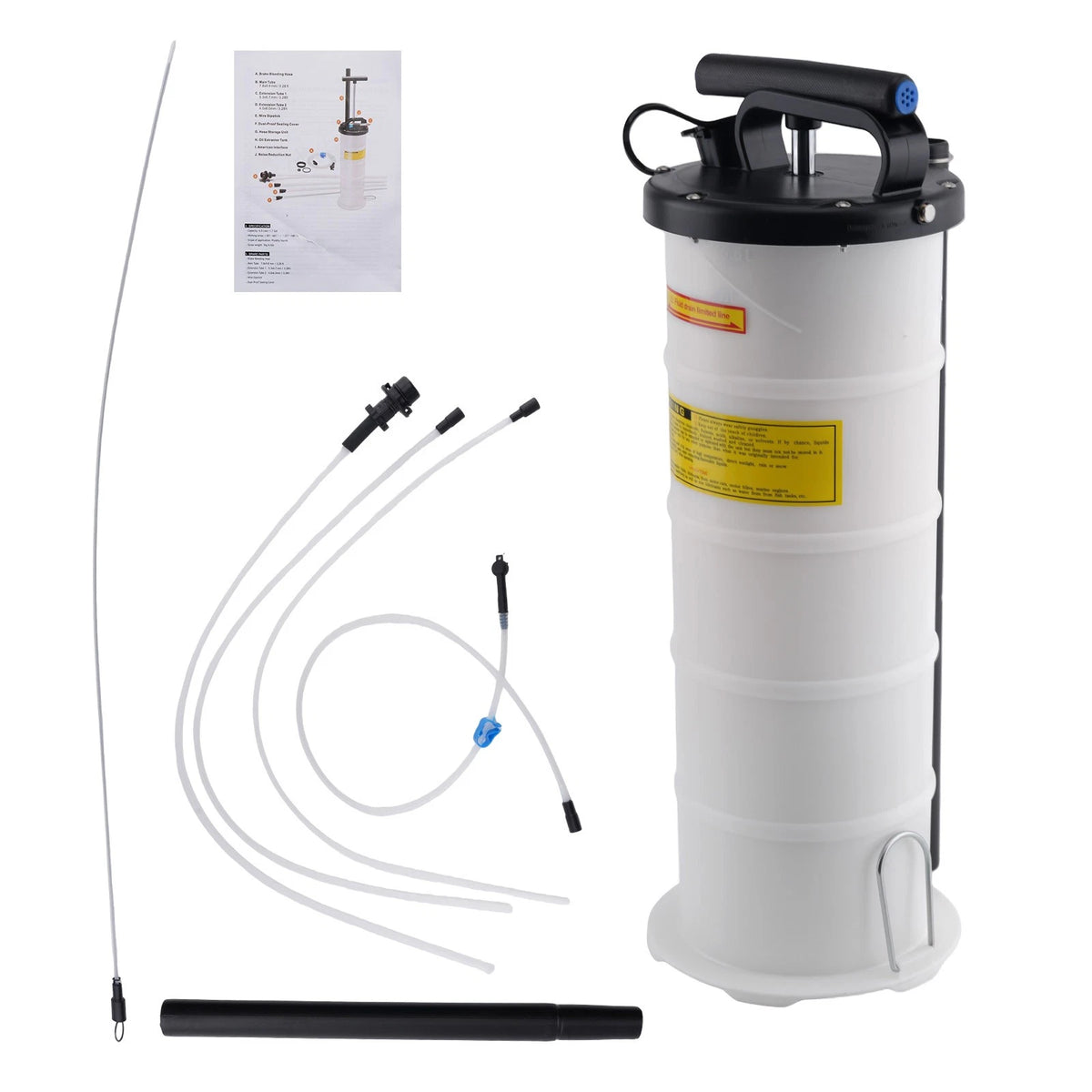 Fluid Oil Transfer Pump Manual Extractor Kit 39.3in Multi-Tube