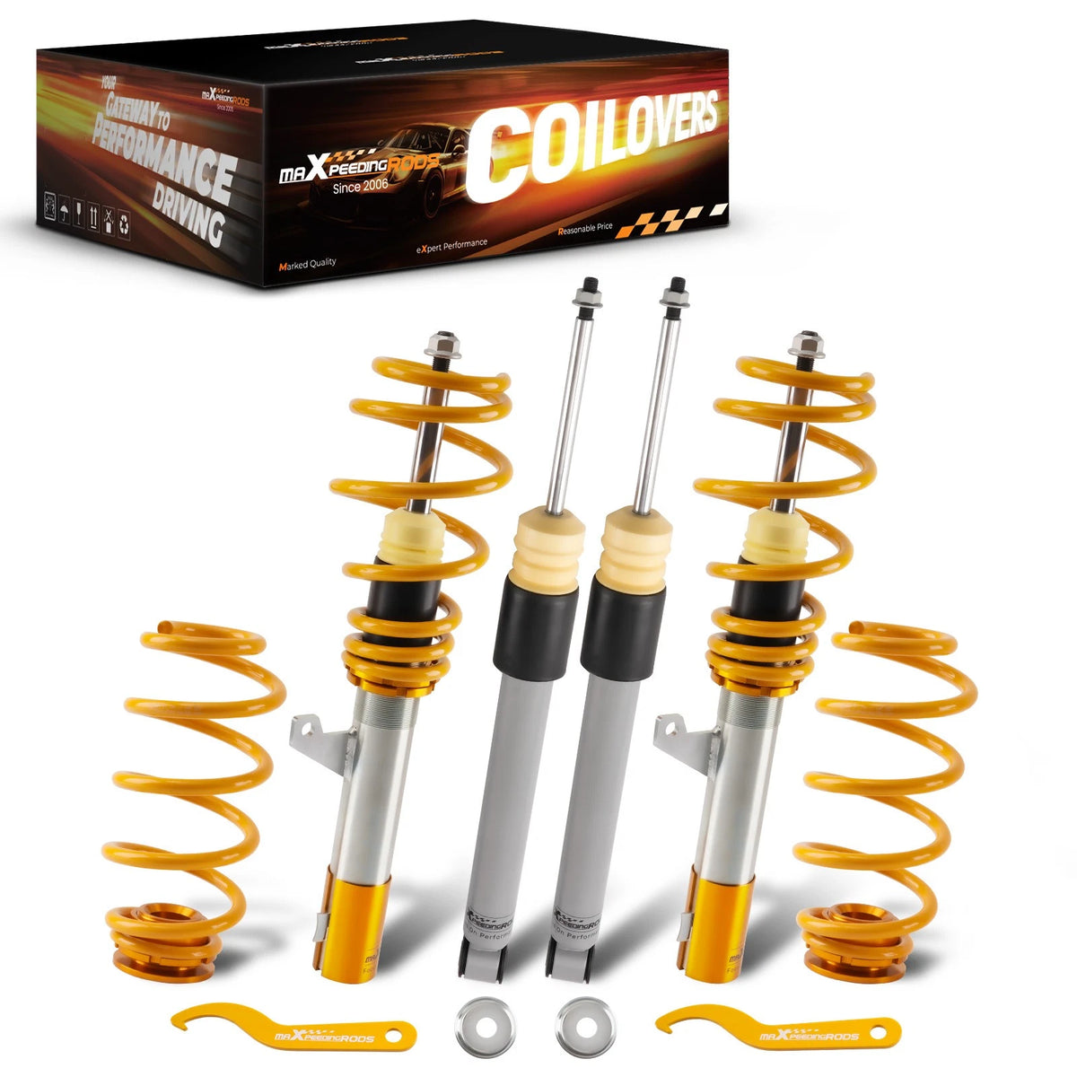 Coilover Struts Kit for VW Jetta Golf A3 TT Beetle MK5 MK6 (2006–2014)