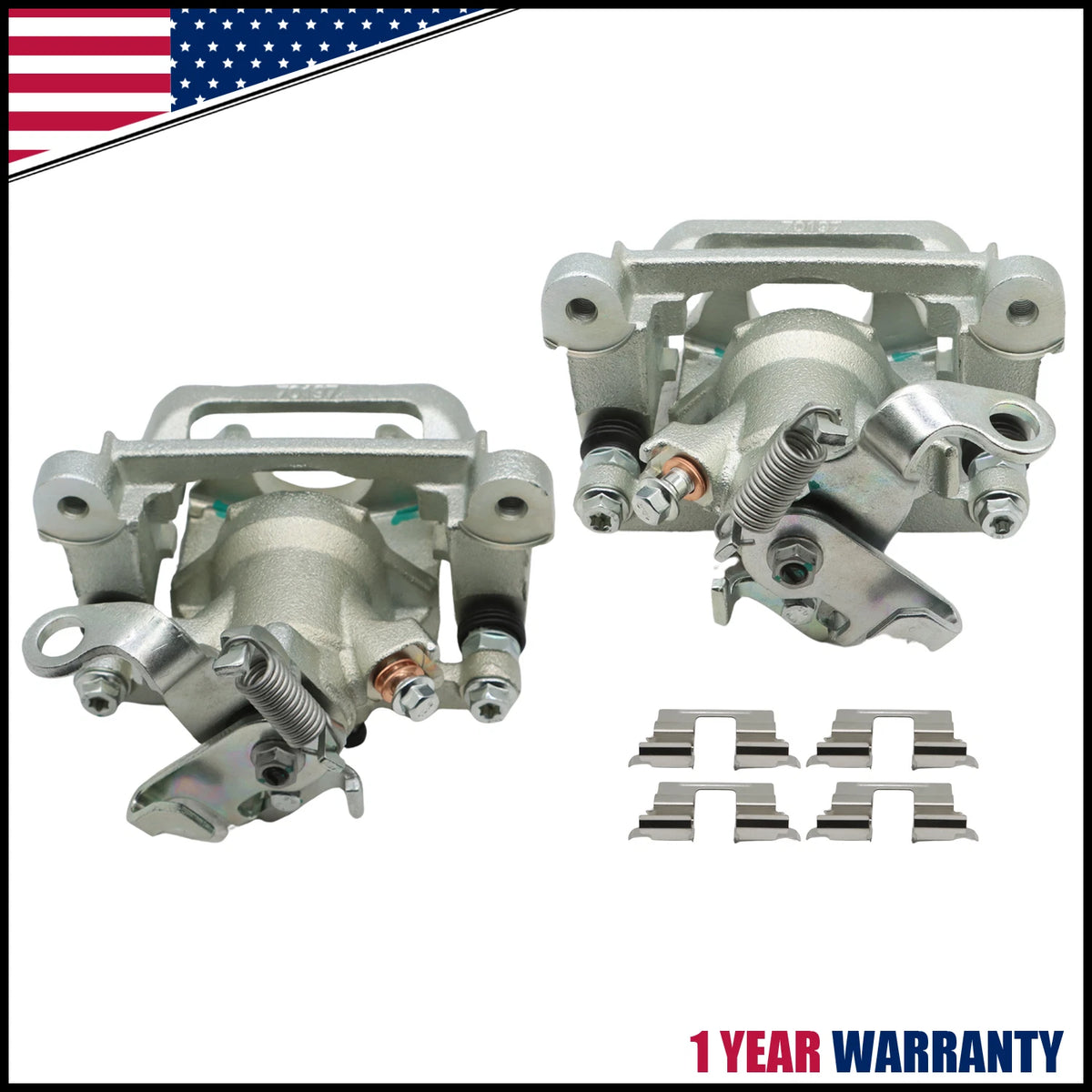 2X Rear Brake Caliper w/ Bracket for Mitsubishi Outlander (2013–2018)