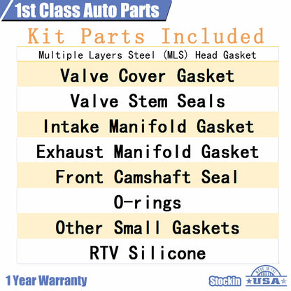 MLS Head Gasket Set for Dodge Jeep Chrysler Aspen 4.7L V8 (2007–2009)
