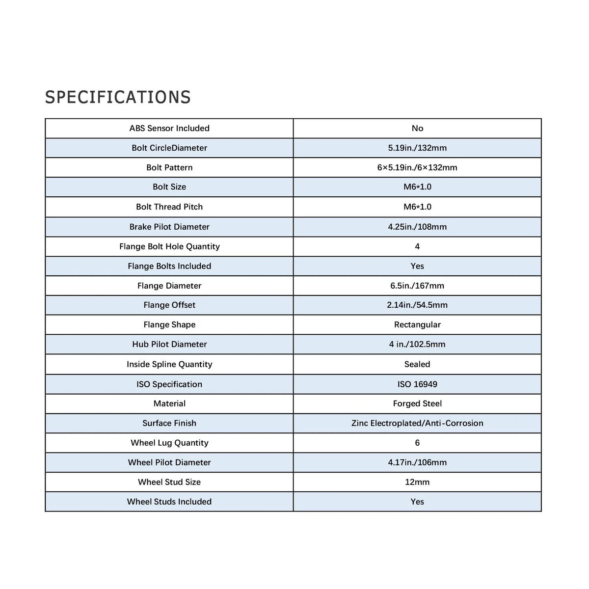 Front Wheel Bearing Hub Pair for Toyota 4Runner Tacoma 2WD (2005–2023)