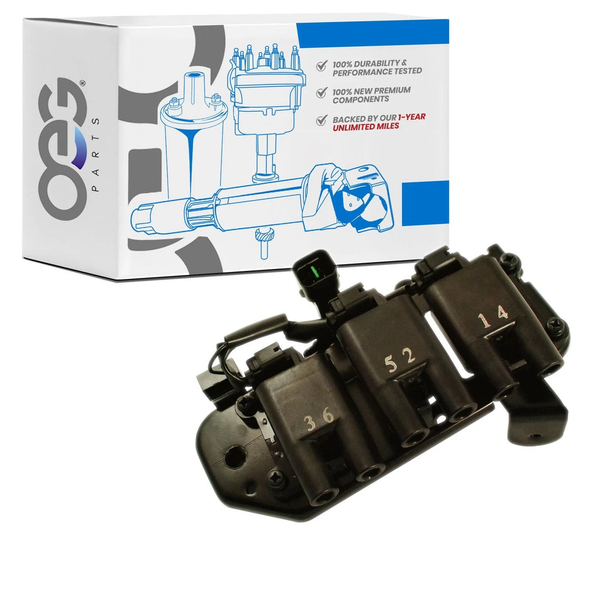 Ignition Coil for Hyundai Santa Fe (2001–2001) C1352 CK-16 E386 IC486 UF357