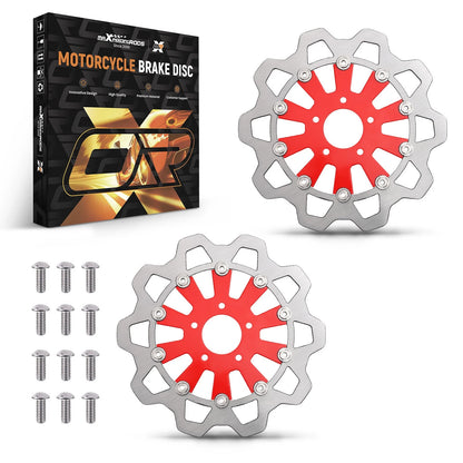Pair 11.8" Front Brake Rotor for Harley Touring Street Glide (2008–2019)